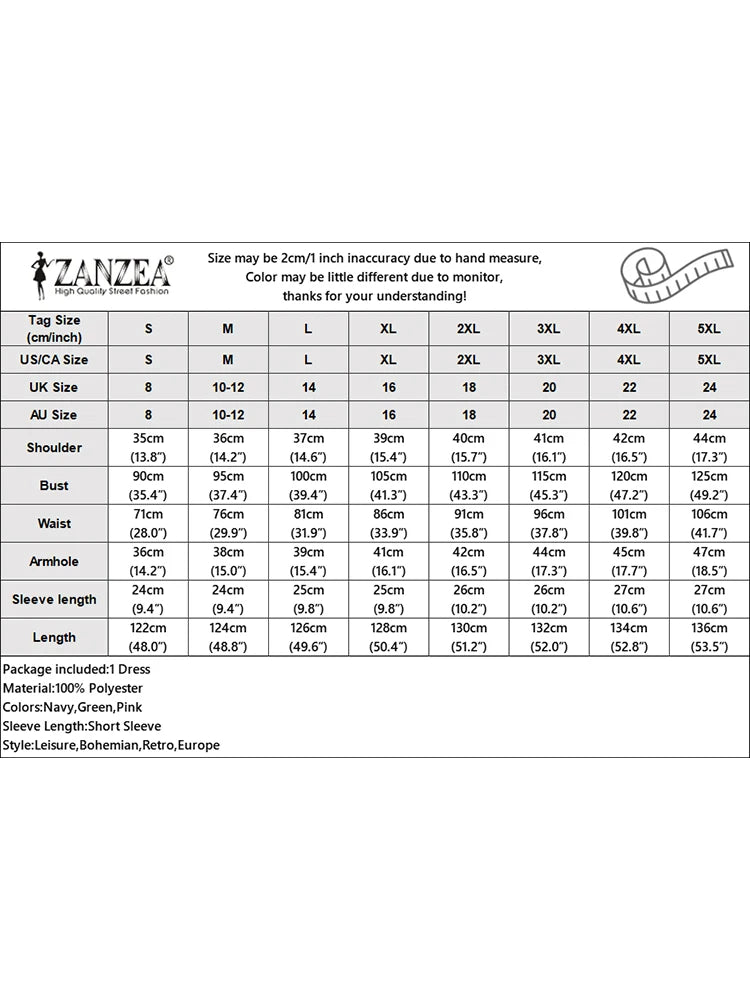 ZANZEA Elegant Women's Party Dresses 2025 Fashion Fabric Flower Short Sleeve O-Neck A-line Midi Robes Summer Fitted Waist Kleid